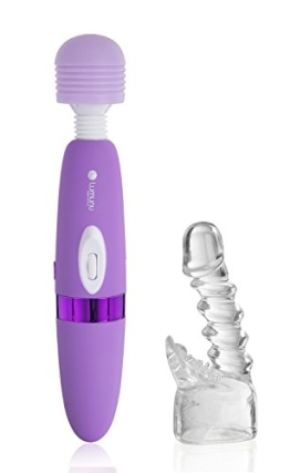 Deluxe Lumunu Magic Wand Massager mit Klitorisstimulator Aufsatz & power- Vibrator, Akkutechnik - 1